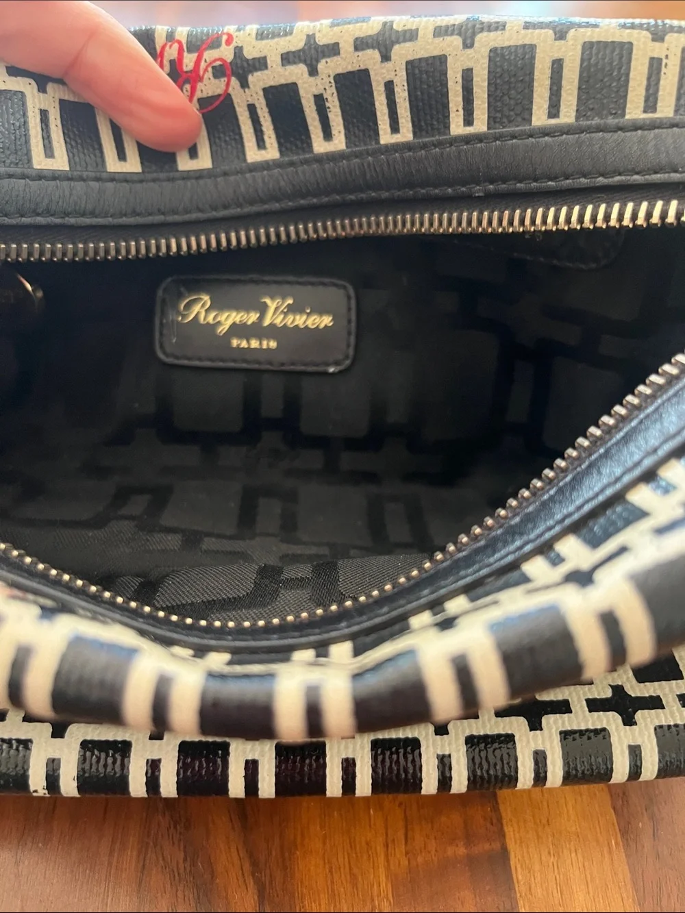 Roger Vivier cosmetic bag never used